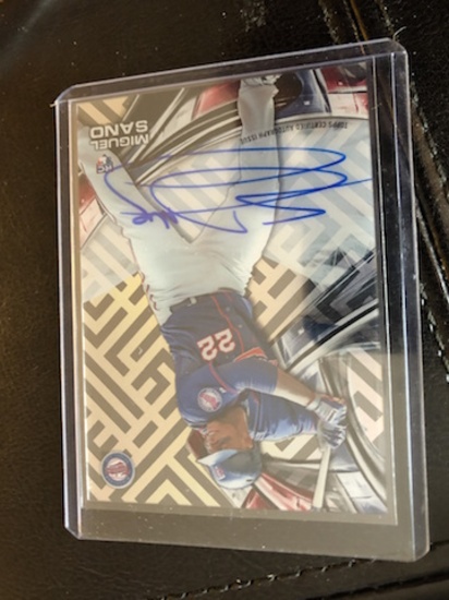 MIGUEL SANO - TOPPS CERTIFIED AUTOGRAPH ISSUE