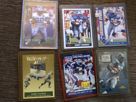 FOOTBALL LOT: BARRY SANDERS