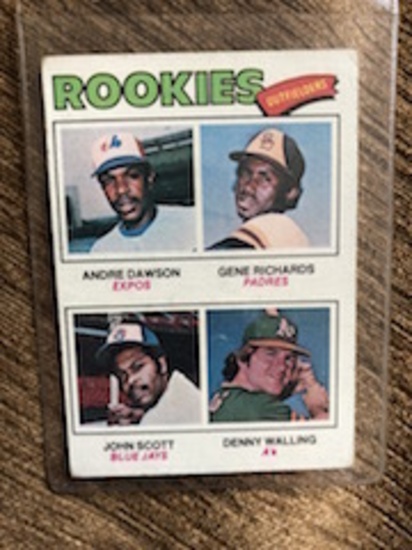 1977 TOPPS ROOKIES OUTFIELDERS Andre Dawson