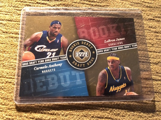 LEBRON JAMES Carmelo Anthony Draft Duos Insert