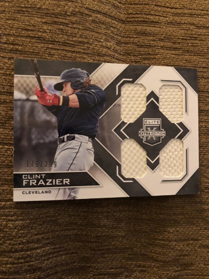 CLINT FRAZIER- CLEVELAND quad rc jersey Card