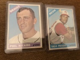 PHIL NIEKRO PITCHER , BRAVES - VADA PINSON OUTFIELD, REDS