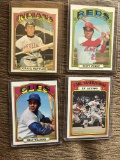 BASEBALL LOT: GRAIG NETTLES - TONY PEREZ- BILLY WILLIAMS - CARL YASTRZEMSKI