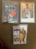 BASKETBALL LOT:  DAVID  ROBINSON - KOBE BRYANT-  TIM DUNCAN