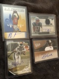 4 Football RC auto Cards