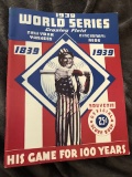 1939 World Series souvenir scorebook RP