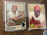 Joe Morgan 1973 and 1976 Topps