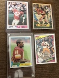 Vintage FOOTBALL Card  LOT: ART MONK, JOE MONTANA,