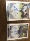 AUSTIN CARR, NATHAN MIKOLAS Bowman Chrome Auto Lot