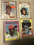 WILLIE MCCOVEY - LOU BROCK - ROD CAREW Vintage Baseball card lot