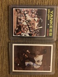 JERRY COLEMAN - JAKE GIBBS Vintage on Card Autos