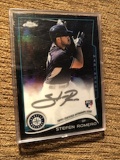 STEFEN ROMERO Topps Chrome Black RC Auto