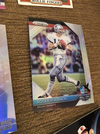 Roger Staubach prizm silver sp