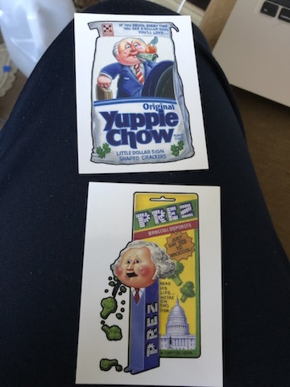 Garbage Pail Kids:  Yuppie Chow and Prez