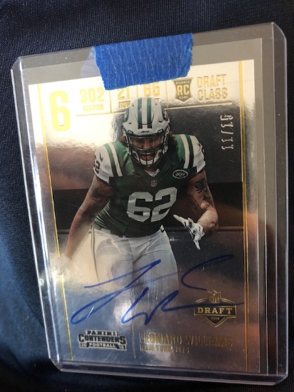 Leonard Williams Contenders auto SSP only 15 Made