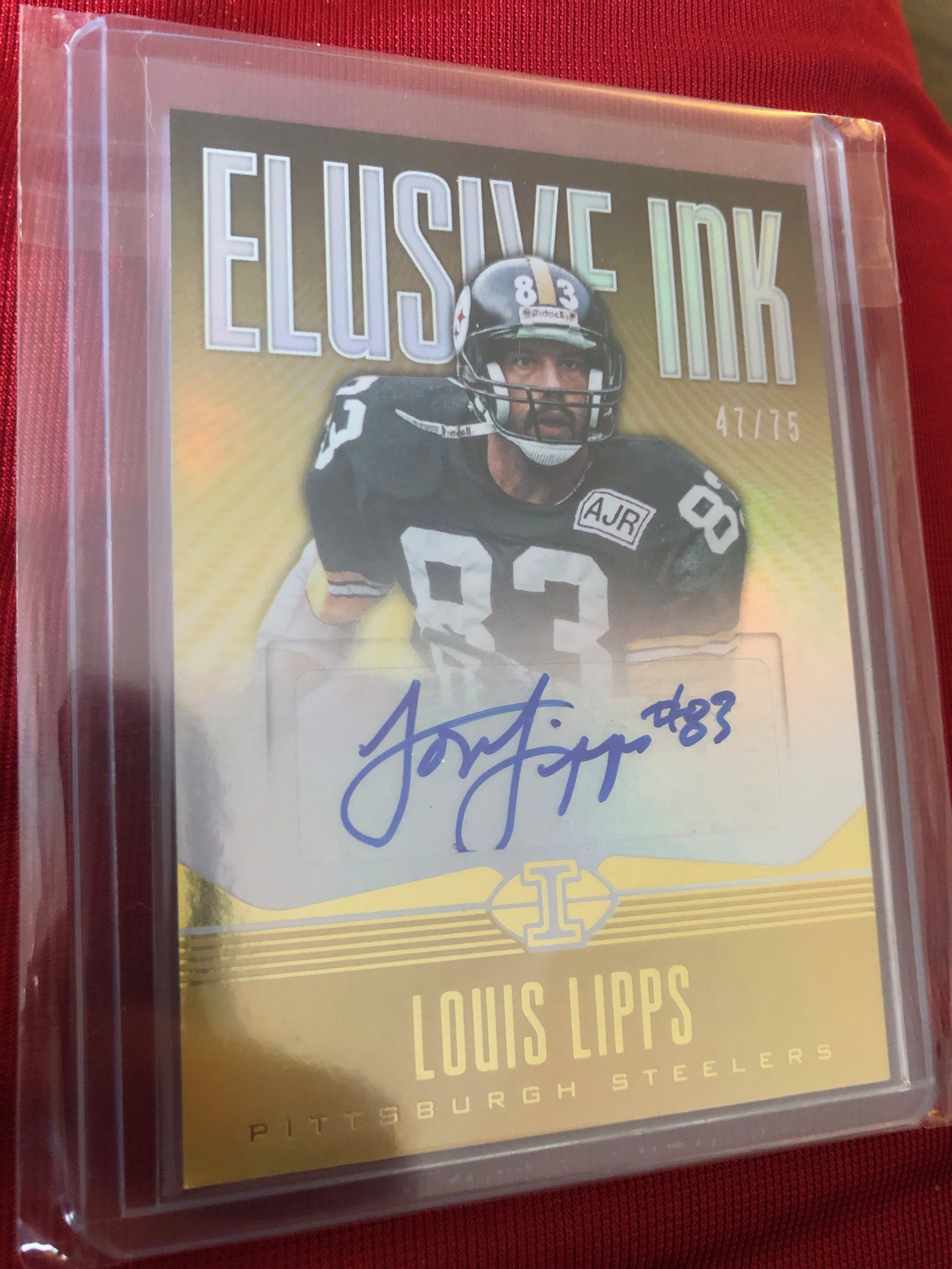 Louis Lipps Autographed Steelers Jersey