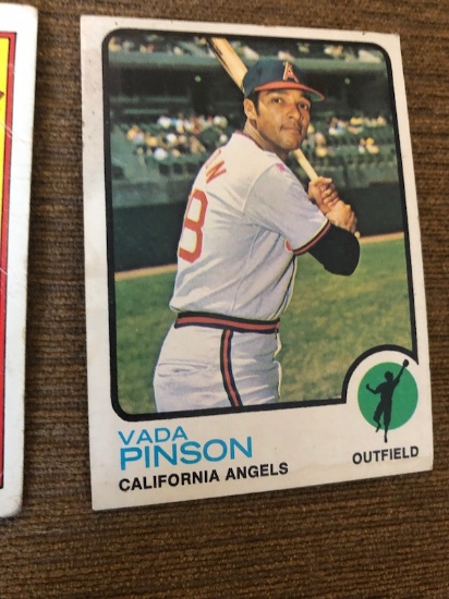 Vada Pinson California Angels Outfield Baseball Card