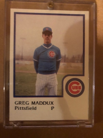 1986 Pro Cards Greg Maddux Pittsfield Cubs Minor League Rookie Card+AKA-Very Rare Card