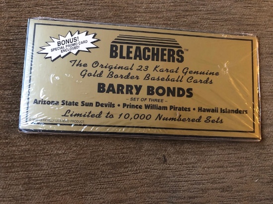 Barry Bonds Bleachers 23 Karat Card