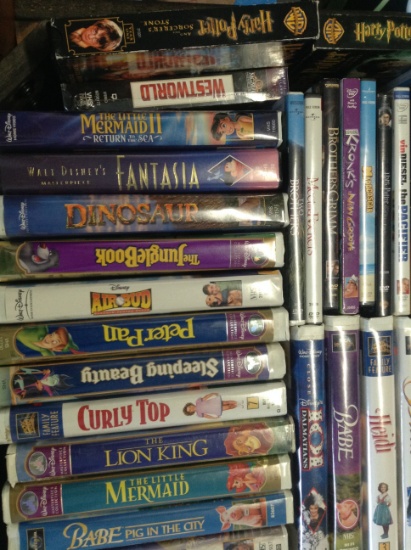 VHS & DVD TAPES- DISNEY MOVIES