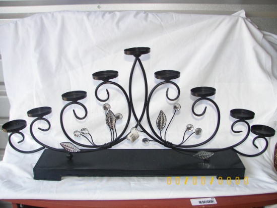 BEAUTFUL CANDLE HOLDER- HGREAT FOR ENTRY TABLE OR FIREPLACE MANTLE!