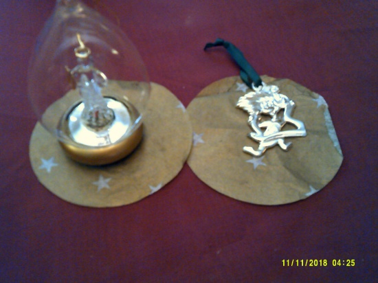 2 CHRISTMAS TREE ORNAMENTS