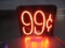 99 Cent Neon sign