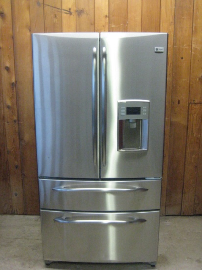 Ge side by side fridge/freezer stainless steel