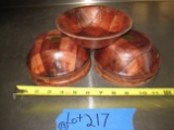 Wood bowls