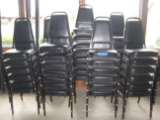 Chairs Metal Cushioned Black