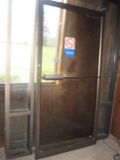 Commercial glass entry door