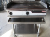 APW 36” griddle with stainless equip. stand