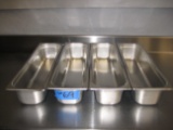 4 Stainless insert pans