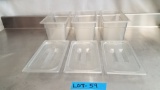 Insert Pans with Lids Plastic Cambro