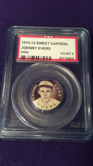 1910-12 SWEET CAPORAL JOHNNY EVERS PIN