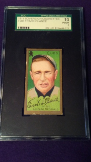 1911 T205 GOLD BORDER FRANK CHANCE