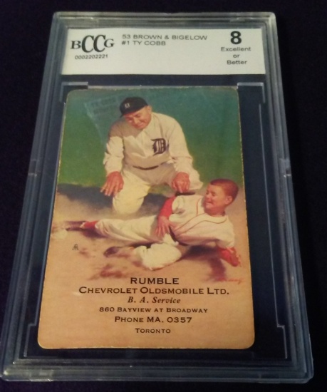 1953 BROWN & BIGELOW TY COBB PLAYING CARD