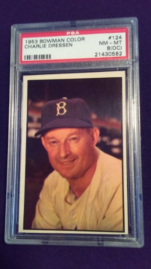 1953 BOWMAN COLOR CHARLIE DRESSEN #124