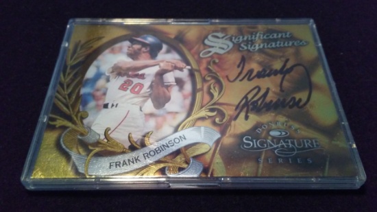 1997 DUNROSS SIGNIFICANT SIGNATURE SERIES FRANK ROBINSON AUTOGRAPHED CARD