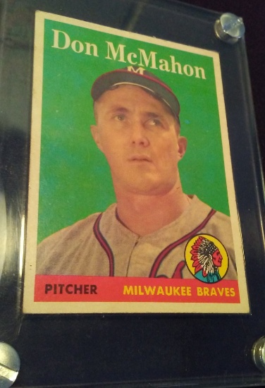 1958 TOPPS BASEBALL DON MCMAHON #147