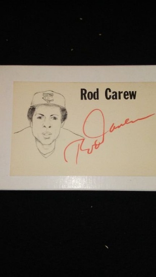 1970's ROD CAREW AUTOGRAPHED STATIONARY