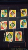 1951 TOPPS BASEBALL RED BACKS LOT OF 8 CARDS