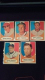 1961 TOPPS BASEBALL CARD LOT OF 5 CARDS MANAGERS