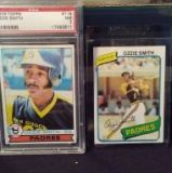 1979 TOPPS BASEBALL OZZIE SMITH ROOKIE CARD AND 1980 TOPPS 2ND YEAR CARD LOT LO
