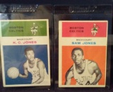 1961-62 FLEER BASKETBALL SAM JONES #23 & K.C. JONES #22 LO