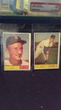 1961 TOPPS BASEBALL LOT OF TWO CARDS DON CARDWELL #564 & TED WILLS #548 HI #'S LO