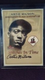 2001 FLEER BASEBALL STICHES IN TIME ARTIE WILSON AUTOGRAPHED CARD BLACK BARONS NEGRO LEAGUES