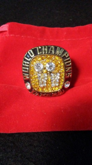 2001 Los Angeles Lakers Nba World Championship Replica Ring Back To Back Shaq