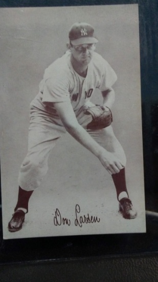 1948-52 EXHIBIT BASEBALL CARD DON LARSEN