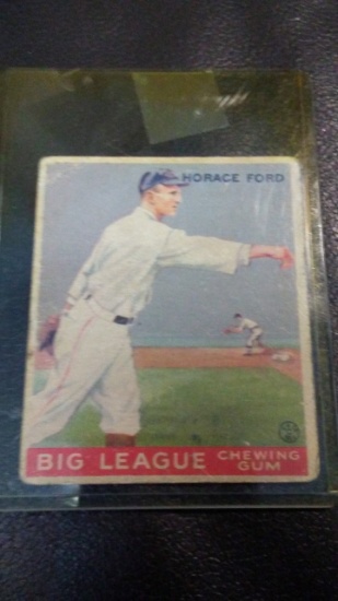 1933 GOUDEY BIG LEAGUE GUM BASEBALL CARD HORACE FORD #24